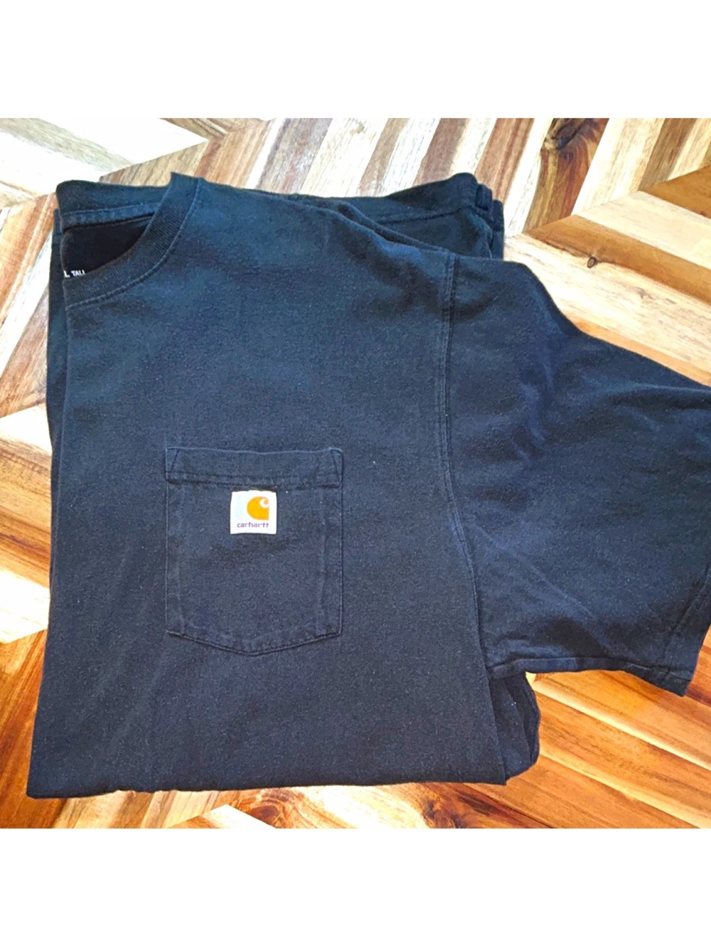 Carhartt Black Pocket T-Shirt with Small Logo